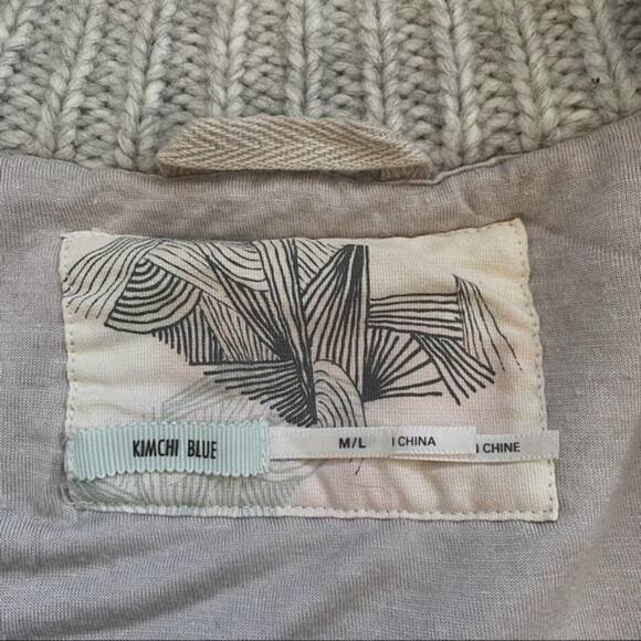 Urban Outfitters Kimchi Blue Oversized Sweater Coat Heather Grey Size M - Picture 4 of 9